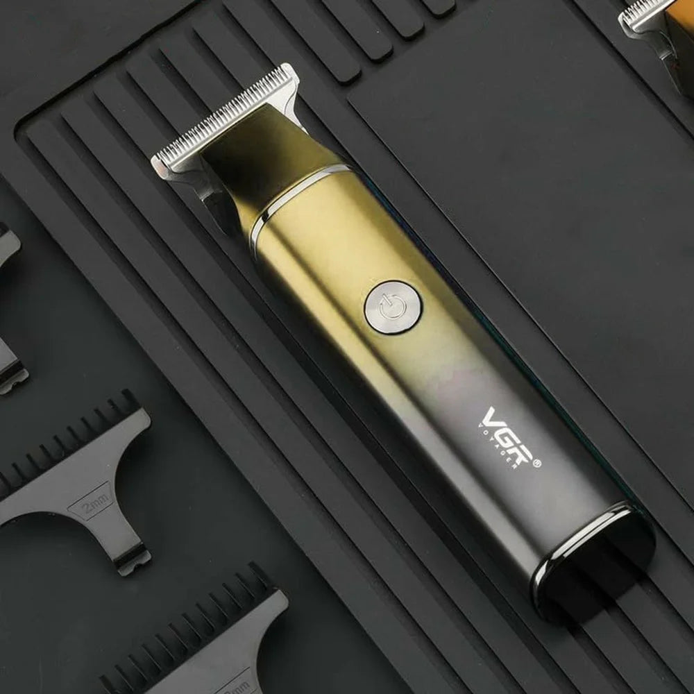VGR V-986 Digital Display Professional Hair Clipper USB Rechargeable Cordless Hair Trimmer for Home / Salon - Blue - 6