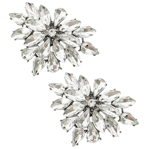 2Pcs Metal Shoe Clip Removable Crystal Rhinestone Decorative Buckle for High Heel Wedding Shoes Bridal Accessory - 1