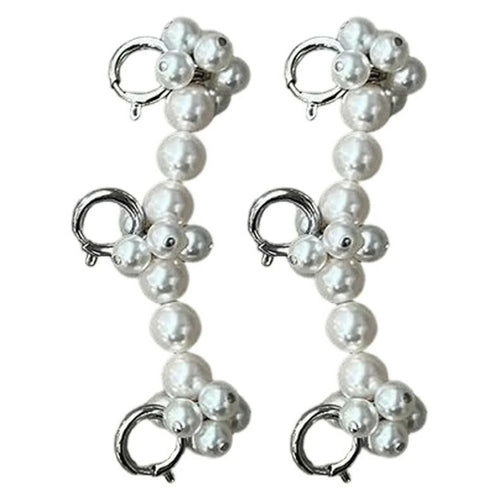 2Pcs Pearl Flower Shoe Charms DIY Sneaker Shoelace Decoration for Sports Shoes Accessories - 1