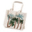 Summer Ocean Canvas Bag Embroidered Shoulder Tote Bag Tropical Beach Handbag - Coconut - 1