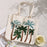 Summer Ocean Canvas Bag Embroidered Shoulder Tote Bag Tropical Beach Handbag - Coconut - 2