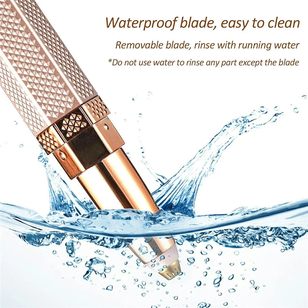4 in 1 Electric Eyebrow Trimmer Hair Remover for Women Lipstick Design Epilator Depilatory Device - 3