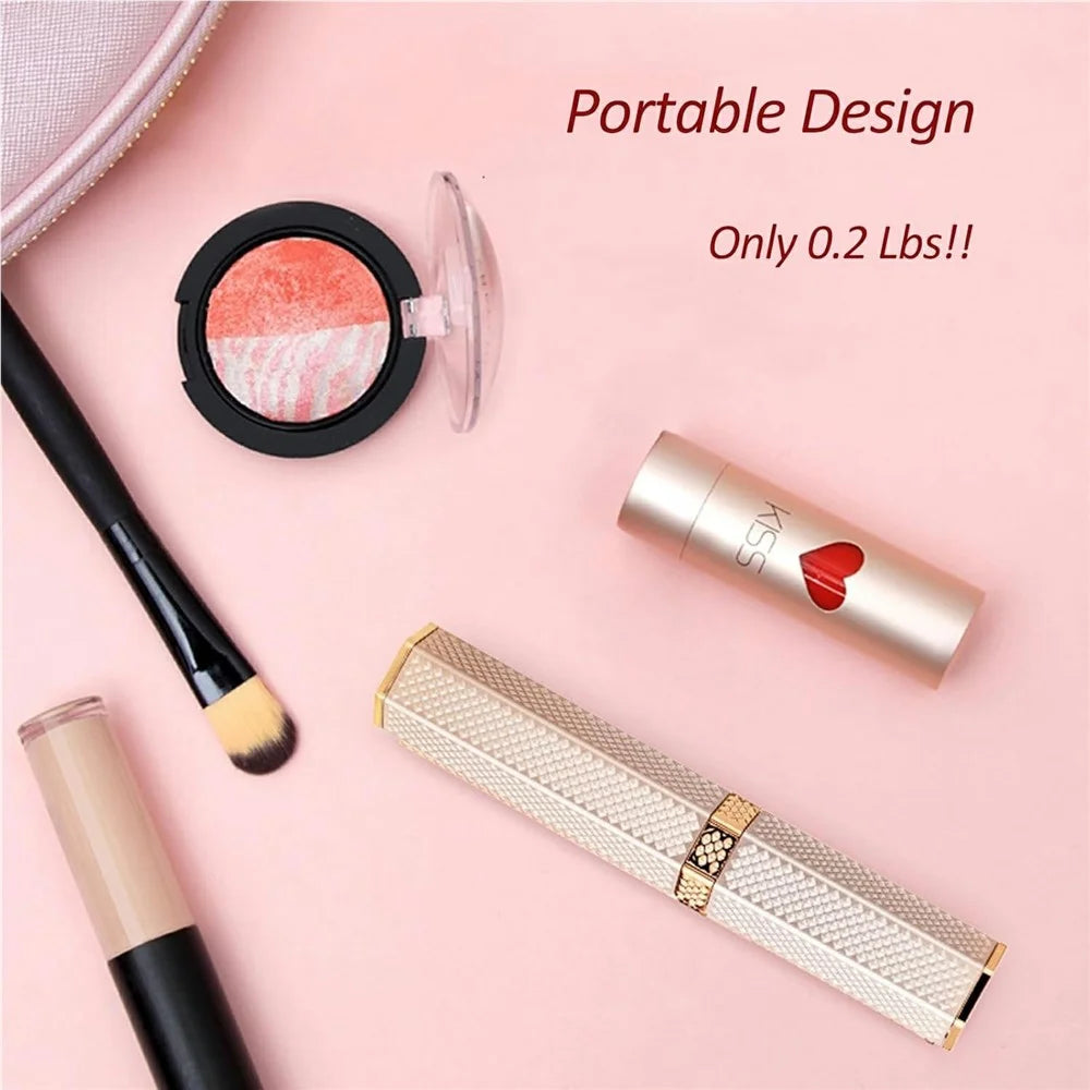 4 in 1 Electric Eyebrow Trimmer Hair Remover for Women Lipstick Design Epilator Depilatory Device - 4