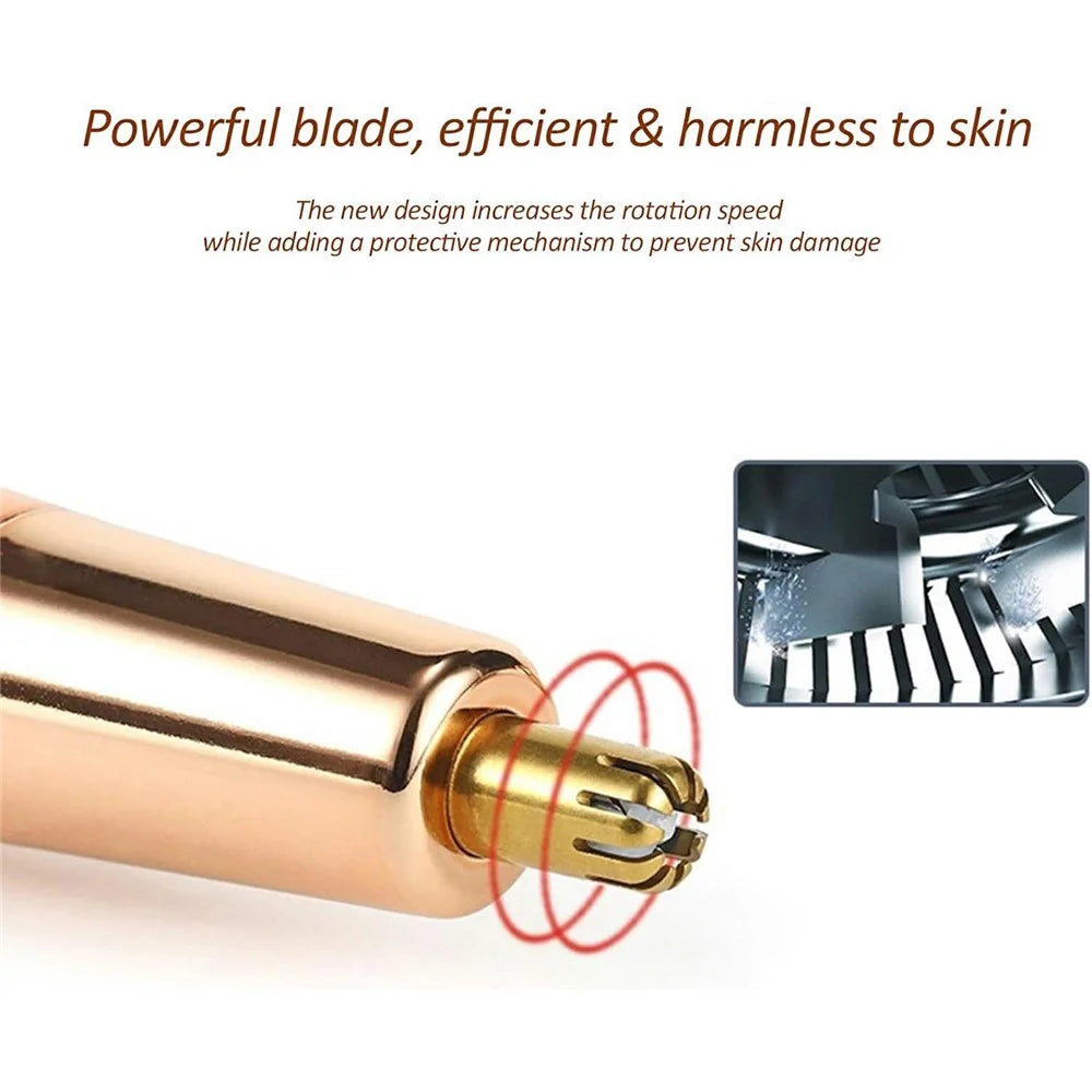 4 in 1 Electric Eyebrow Trimmer Hair Remover for Women Lipstick Design Epilator Depilatory Device - 7