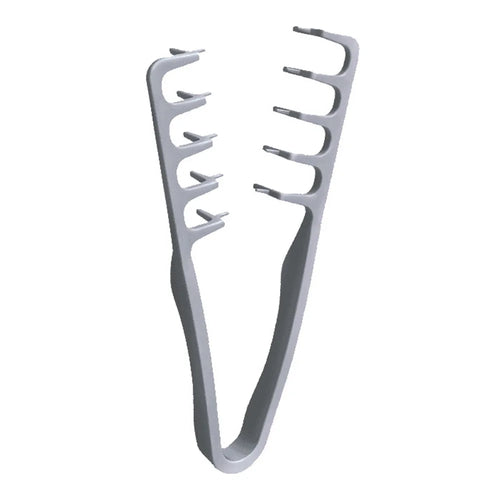 High Elastic ABS Texture Styling Comb Fluffy Hair Root Volume Bangs Coverage Hair Styling Comb for Men Women - Grey - 1