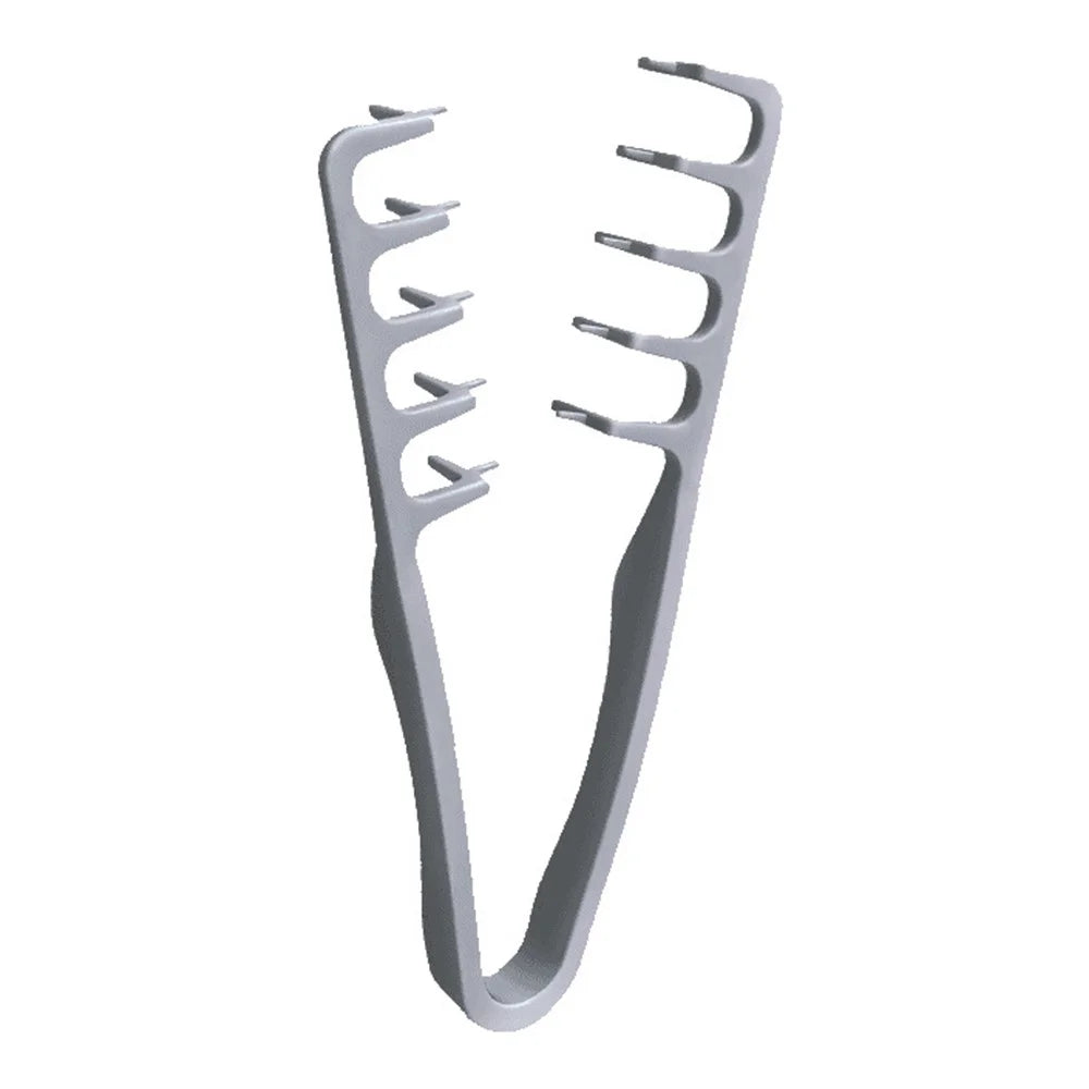 High Elastic ABS Texture Styling Comb Fluffy Hair Root Volume Bangs Coverage Hair Styling Comb for Men Women - Grey - 1