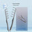 High Elastic ABS Texture Styling Comb Fluffy Hair Root Volume Bangs Coverage Hair Styling Comb for Men Women - Grey - 2