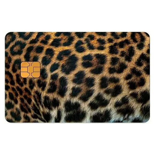 Credit Card Skin Stickers Leopard Print Decorative Protective Film Waterproof Anti Scratch Anti Fingerprint - 001 - 1
