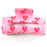Rose Heart Hair Claw Clips Rectangular Hair Accessories Sweet Romance Floral Pattern Spring Grip - A20-4-15 - 1