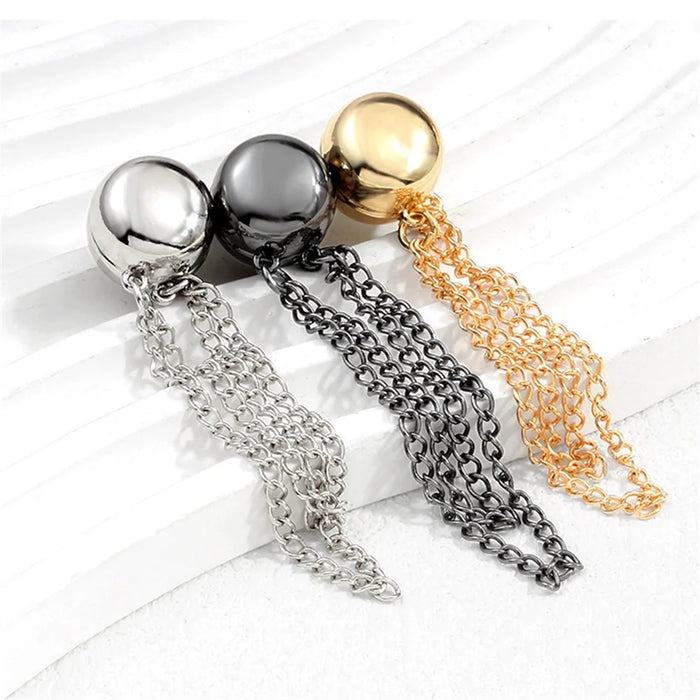 2PCS Magnetic Trouser Hem Clips Anti Drag Strong Magnet Pants Shortener No Sew Adjustable Cuffs - Silver - 6