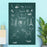 45 x 200cm Self Adhesive Chalkboard Wall Sticker Waterproof PVC Erasable Blackboard Decal - Black - 5