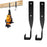 4Pcs Heavy Duty Chainsaw Storage Rack Wall Mount Hook Garage Tool Holder - Black - 4