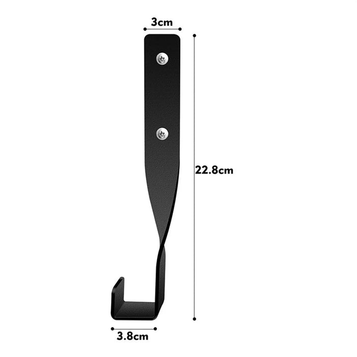4Pcs Heavy Duty Chainsaw Storage Rack Wall Mount Hook Garage Tool Holder - Black - 6