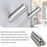 Stainless Steel Wall Mounted Coat Hook Single Hook Bathroom Towel Rack Clothes Hanger - Silver - 5