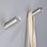 Stainless Steel Wall Mounted Coat Hook Single Hook Bathroom Towel Rack Clothes Hanger - Silver - 6