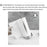 Kitchen Counter Paper Towel Holder Stainless Steel Paper Stand with Damping - Black - 5