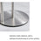 Stainless Steel Kitchen Roll Paper Holder Desktop Countertop Tissue Stand Organizer for Paper Towels - Black - 4