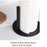 Stainless Steel Kitchen Roll Paper Holder Desktop Countertop Tissue Stand Organizer for Paper Towels - Black - 6