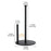 Stainless Steel Kitchen Roll Paper Holder Desktop Countertop Tissue Stand Organizer for Paper Towels - Black - 7