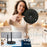 Kitchen Countertop Paper Towel Holder Stainless Steel Vertical Dual Rod Tissue Stand - Black - 3