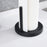 Kitchen Countertop Paper Towel Holder Stainless Steel Vertical Dual Rod Tissue Stand - Black - 6