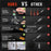 Kitchen Electronic Food Thermometer Foldable Probe Waterproof Digital Thermometer for BBQ Cooking - Black - 4