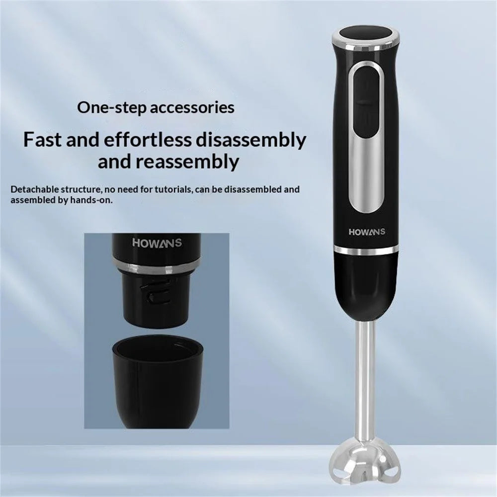 HOME GOLD HG-2104 500W Hand Stick Blender Stainless Steel Immersion Blender Baby Food Maker (BPA Free, No FDA) - 3