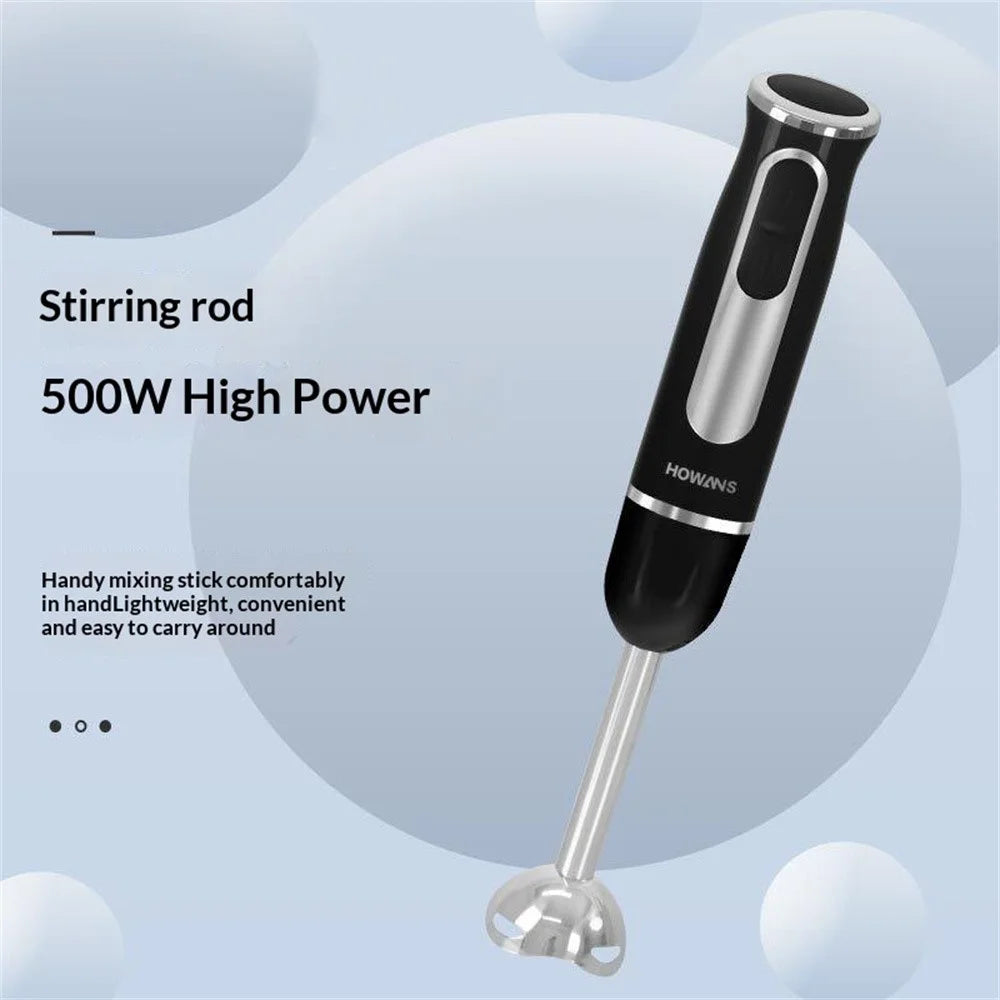 HOME GOLD HG-2104 500W Hand Stick Blender with 600ml Cup Stainless Steel Immersion Blender Baby Food Maker (BPA Free, No FDA) - 4