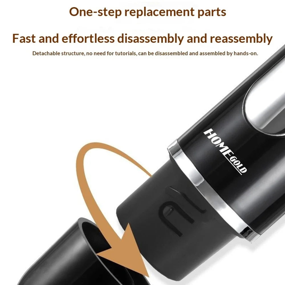 HOME GOLD HG-2104F 500W Hand Stick Blender Stainless Steel Immersion Blender with Meat Grinder Egg Whisk 600ml Cup (BPA Free, No FDA) - 7
