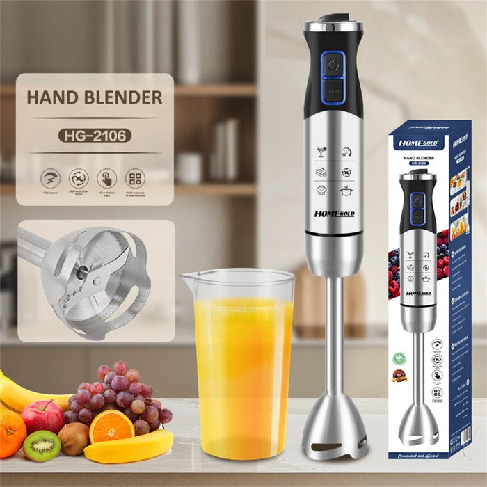 HOME GOLD HG-2106 600W Multifunction Electric Blender with 600ml Cup Stainless Steel Baby Food Maker Handheld Cooking Stick (BPA Free, No FDA) - 2
