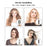 6 in 1 Hot Air Styler Hair Dryer Curling Straightening Brush 1200W 110000RPM High Speed Styling Tool - White  /  EU Plug - 5