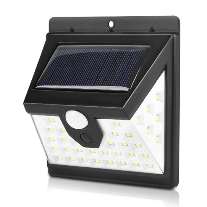 40-LED Solar Powered Motion Sensor Wall Light IP65 Waterproof Outdoor Garden Yard Lamp - 2