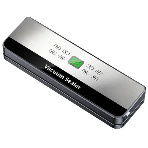 813 Temperature Control Vacuum Sealer Dry / Wet Dual Use Food Sealing Machine with 10 Vacuum Bags - EU Plug - 1