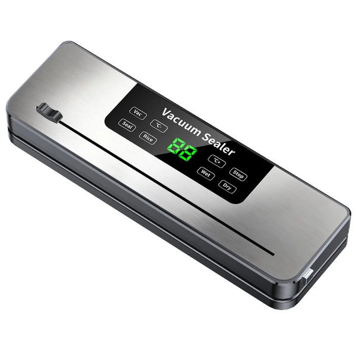 819 Vacuum Sealing Machine Temperature Control UV Sterilization Food Sealer with 10 Vacuum Bags - EU Plug - 1
