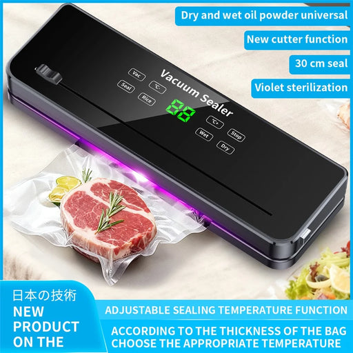 812 Multi-function Food Vacuum Sealer with 10 Vacuum Bags Dry Wet Dual Use Vacuum Sealing Machine - EU Plug - 2