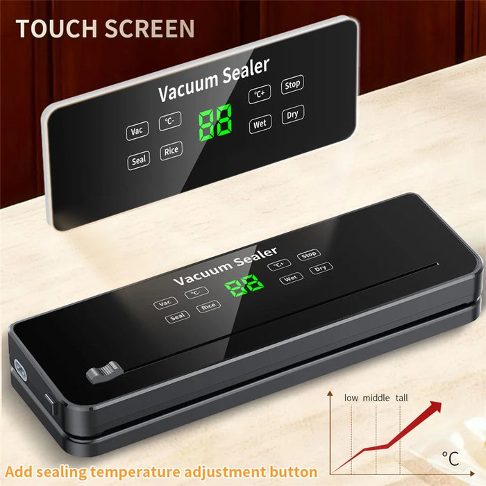 812 Multi-function Food Vacuum Sealer with 10 Vacuum Bags Dry Wet Dual Use Vacuum Sealing Machine - EU Plug - 5