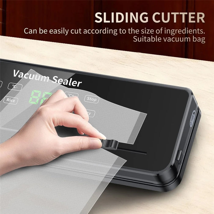 812 Multi-function Food Vacuum Sealer with 10 Vacuum Bags Dry Wet Dual Use Vacuum Sealing Machine - EU Plug - 6
