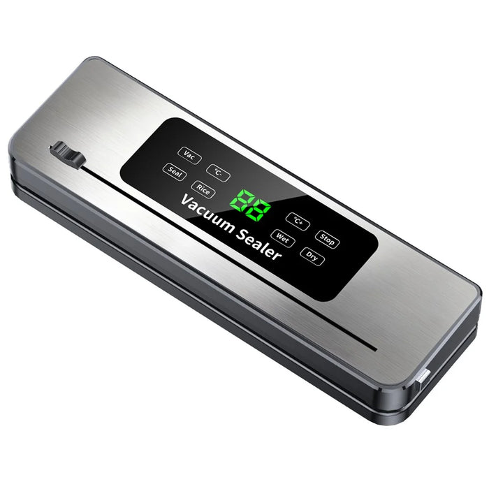 816 Vacuum Sealer with 10 Vacuum Bags Dry Wet Dual Use Food Packaging Machine for Home / Commercial - 1