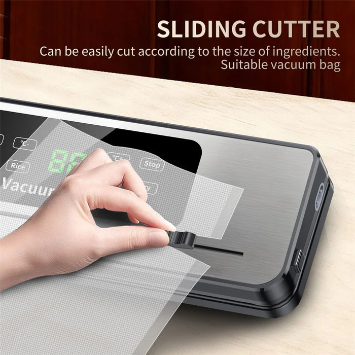 816 Vacuum Sealer with 10 Vacuum Bags Dry Wet Dual Use Food Packaging Machine for Home / Commercial - 6