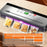 828 Rechargeable Vacuum Sealer Machine Kitchen Food Sealer with 10 Textured Bags (English Version) - Dark Grey - 3