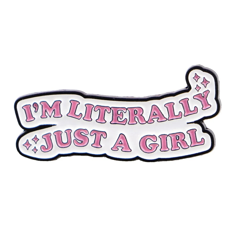 Humorous Quotes Enamel Pin Badge Zinc Alloy Brooch Pin Clothing Backpack Accessory - 1
