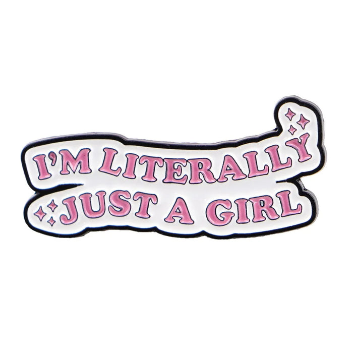 Humorous Quotes Enamel Pin Badge Zinc Alloy Brooch Pin Clothing Backpack Accessory - 1
