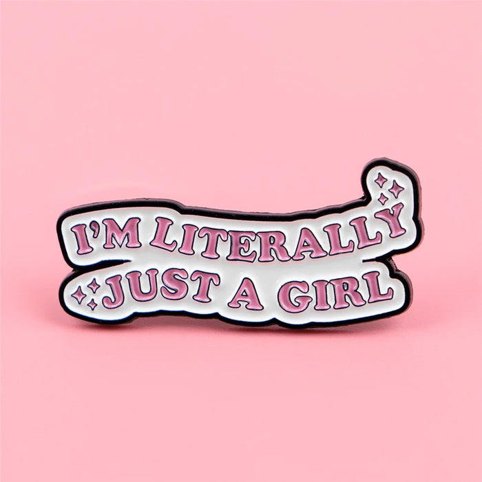 Humorous Quotes Enamel Pin Badge Zinc Alloy Brooch Pin Clothing Backpack Accessory - 2