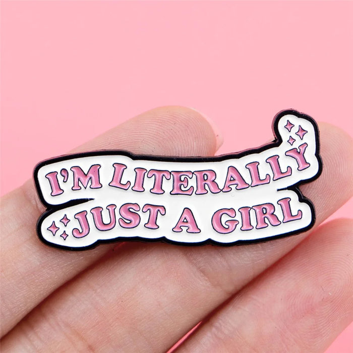Humorous Quotes Enamel Pin Badge Zinc Alloy Brooch Pin Clothing Backpack Accessory - 4