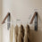2PCS Folding Clothes Rack with 40cm Rod Wall Mounted Space Aluminum Retractable Laundry Drying Rail Hanger - Black - 1