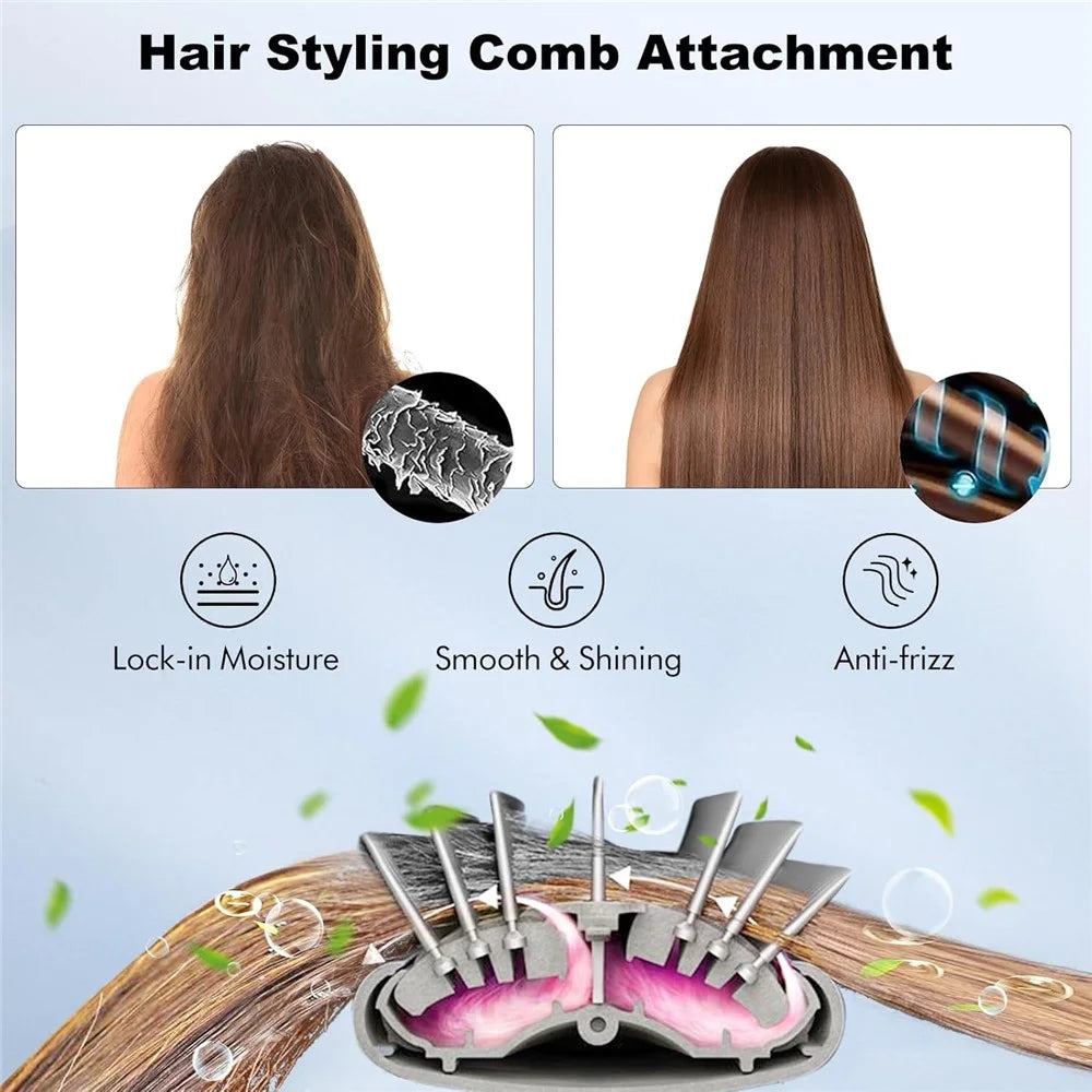 Hair Styling Comb Attachment For Dyson Airwrap HS01  /  HS05 3 in 1 Hair Straightening Brush Dryer Brush - 4