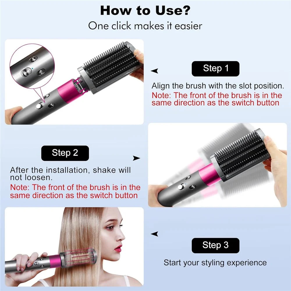 Hair Styling Comb Attachment For Dyson Airwrap HS01  /  HS05 3 in 1 Hair Straightening Brush Dryer Brush - 5