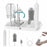Electric Baby Feeding Bottle Brush Cleaning Kit Multi Function Baby Bottle Cleaner with Drying Rack - White - 1