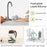 Electric Baby Feeding Bottle Brush Cleaning Kit Multi Function Baby Bottle Cleaner with Drying Rack - White - 7