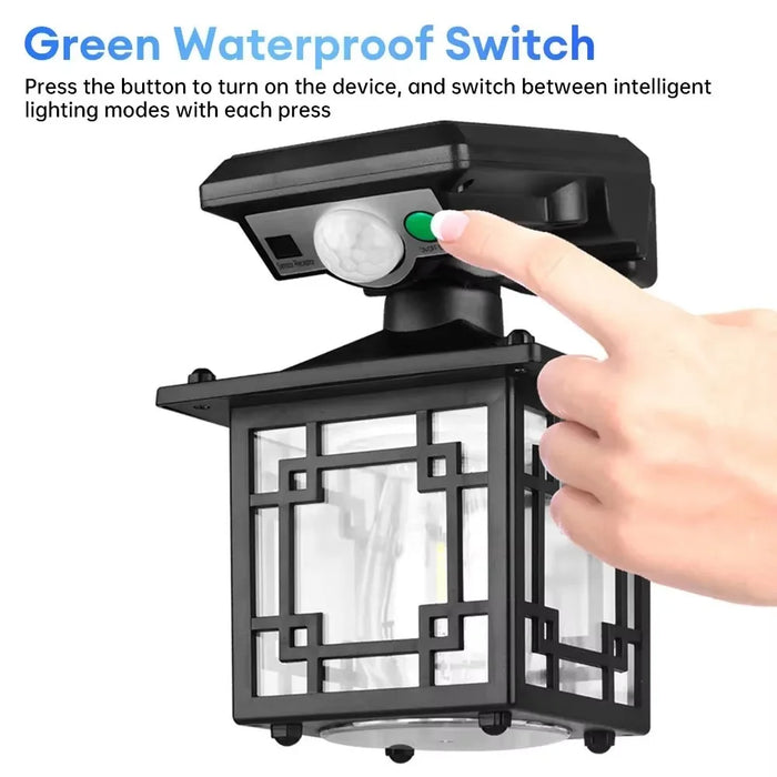 Solar Wall Light Outdoor Waterproof Motion Sensor LED Light with Intelligent Control Three Lighting Modes - JD-1579 - 2
